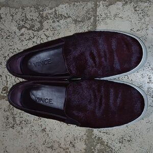 Vince Blair Calf Hair Slip-On Sneaker Size 7.5 Womans